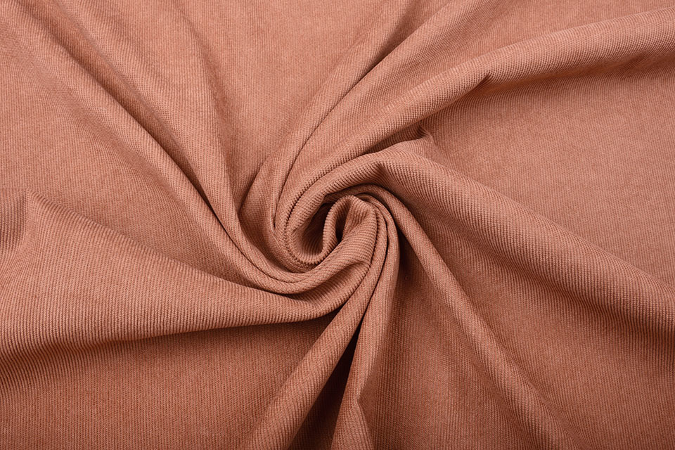 Rib Stof 16 W Corduroy Brique