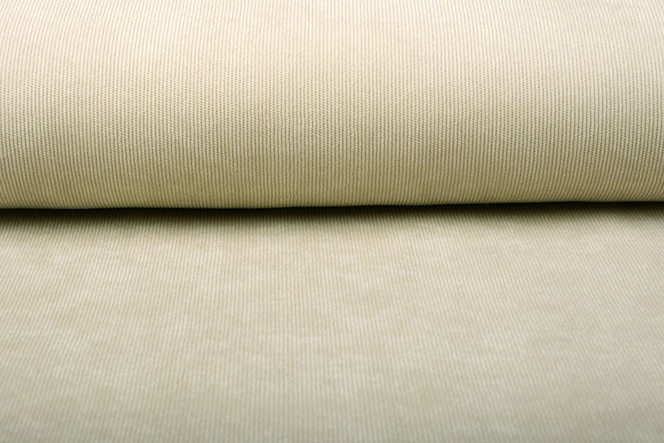 Cordstoff 16 W Beige