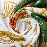 Christmas Fabric Music Green