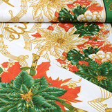 Christmas Fabric Music Green