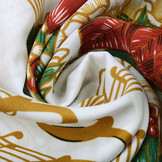 Christmas Fabric Music Red