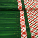 Christmas Fabric Checkered Green