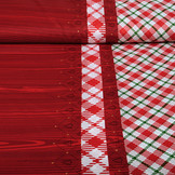Christmas Fabric Checkered Red