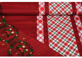 Christmas Fabric Checkered Red