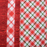 Christmas Fabric Checkered Red