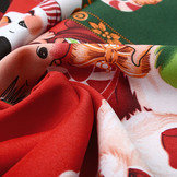 Kerststof  Kerstman Zuurstok Rood