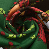Christmas Fabric Christmas Bells Green