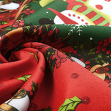 Christmas Fabric Christmas Bells Red