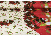 Christmas Fabric Christmas Bells Creme