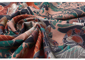 100% Viscose Leaves Salmon