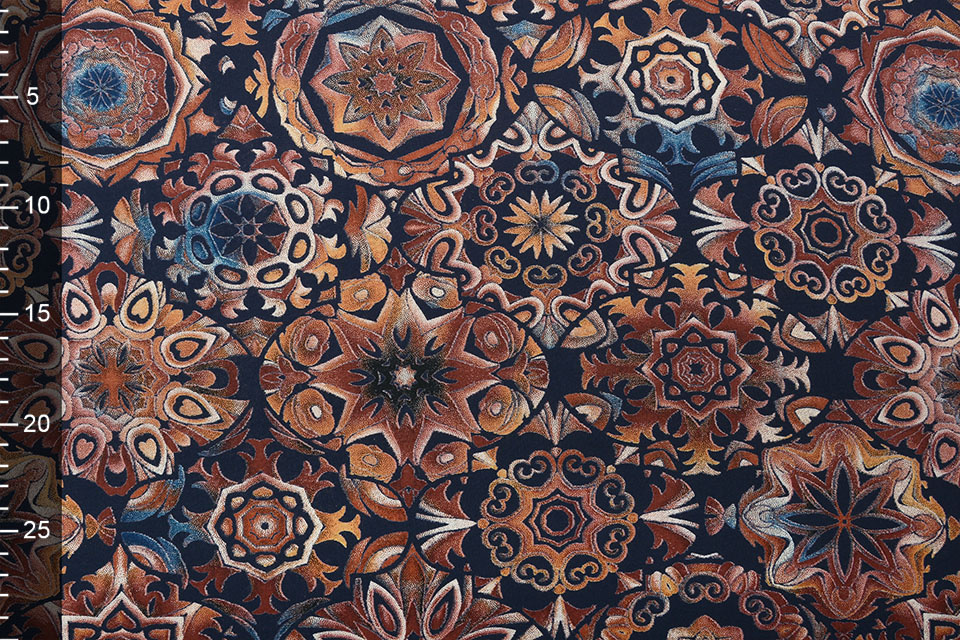 100% Viscose Mandala Brique