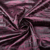 Alcantara, Suede, Suedine with Lacquer Crocodile Aubergine