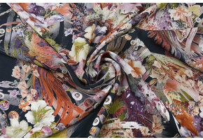 100% Viskose Blumenstrauß Multicolor