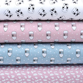 Cotton Jersey Cow's Milk Blue