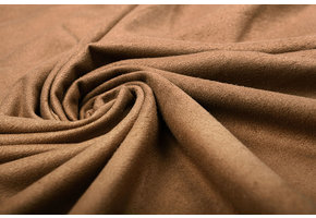 Leichtes Alcantara Suedine Cognac