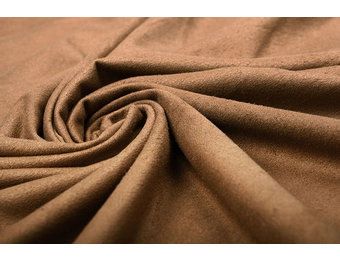 Leichtes Alcantara Suedine Cognac