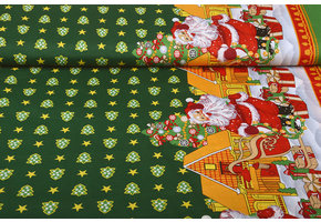 Christmas Fabric Christmas Trees Green