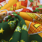 Christmas Fabric Christmas Trees Green