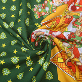 Christmas Fabric Christmas Trees Green