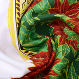 Christmas Fabric Poinsettia Red