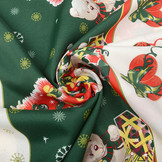 Kerststof  Kerstberen Groen