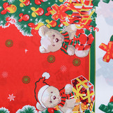 Kerststof  Kerstberen Rood