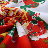 Kerststof  Kerstberen Rood