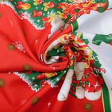 Kerststof  Kerstberen Rood