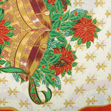 Christmas Fabric Big Christmas Bell Green