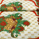 Christmas Fabric Big Christmas Bell Green