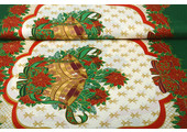 Christmas Fabric Big Christmas Bell Green