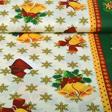 Christmas Fabric Snowflakes Green