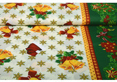 Christmas Fabric Snowflakes Green