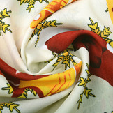 Kerststof Sneeuwvlokjes Groen