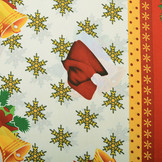 Christmas Fabric Snowflakes Red