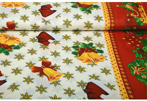 Christmas Fabric Snowflakes Red