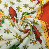 Christmas Fabric Snowflakes Red