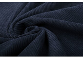Rib Fabric 8 W Corduroy Navy Blue