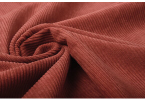 Rib Fabric 8 W Corduroy Red Brique