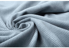 Rib Fabric 8 W Corduroy Grey Blue