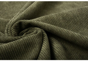 Rib Fabric 8 W Corduroy Army Green