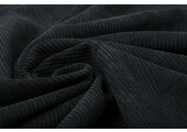 Rib Fabric 8 W Corduroy Black