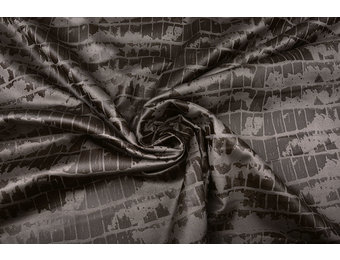 Alcantara, Suede, Suedine with Lacquer Crocodile Dark Brown