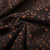 100% Viscose Little Spots Black