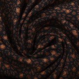 100% Viskose Little Spots Schwarz