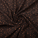 100% Viskose Little Spots Schwarz