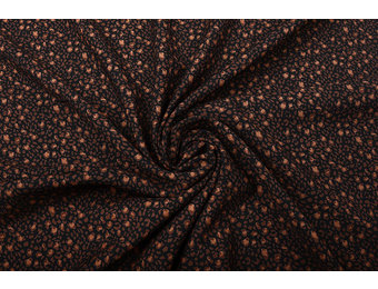 100% Viskose Little Spots Schwarz