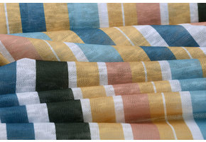 Leinenoptik Jersey Streifen Multicolor