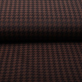 Jeans Stretch Pied de Poule Brique