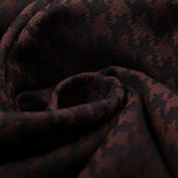 Stretch Katoen Pied de Poule Brique